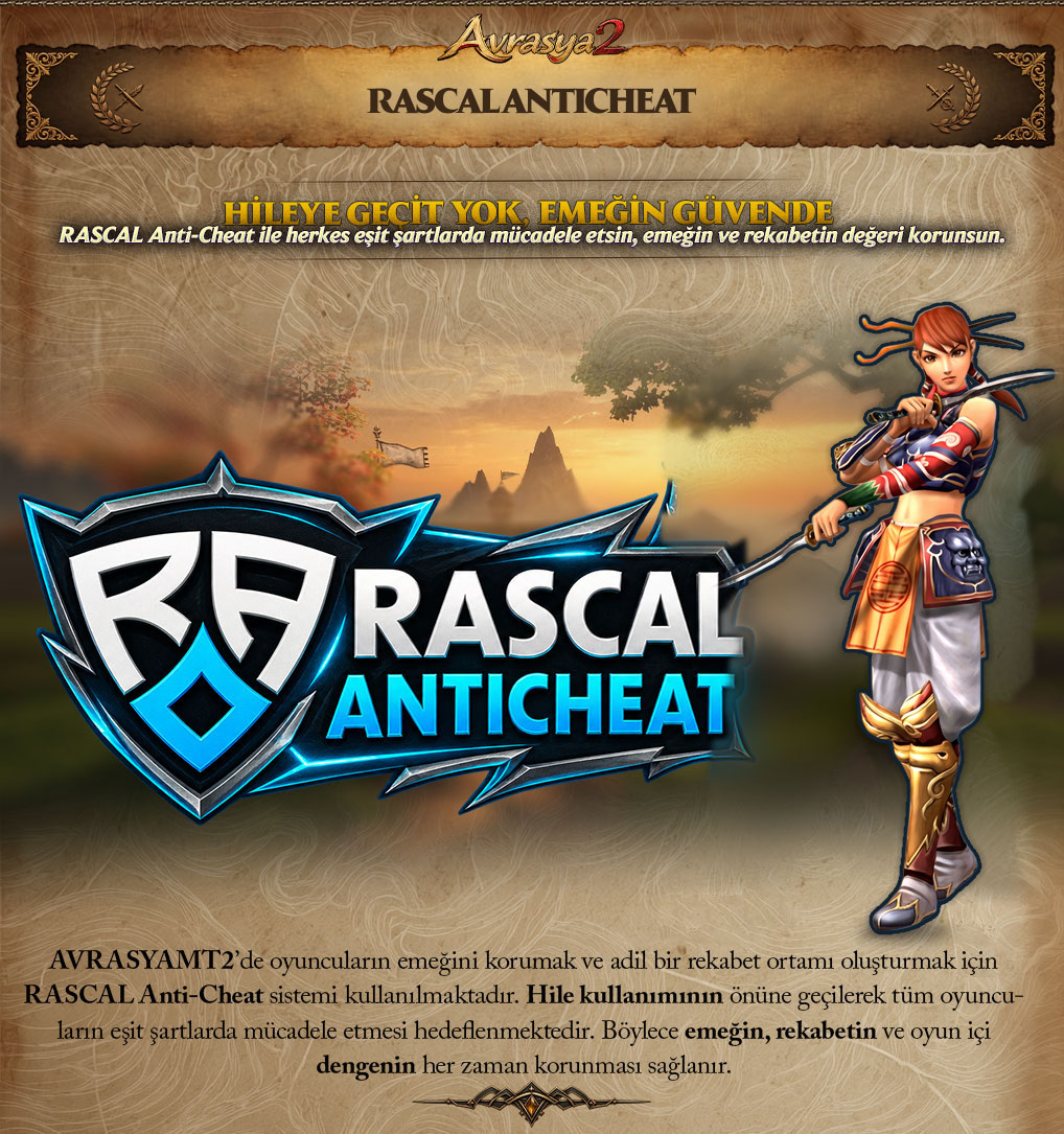 Avrasya2 tanıtım paneli: RASCAL Anticheat