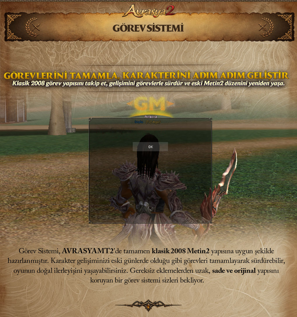 Avrasya2 tanıtım paneli: Görev sistemi